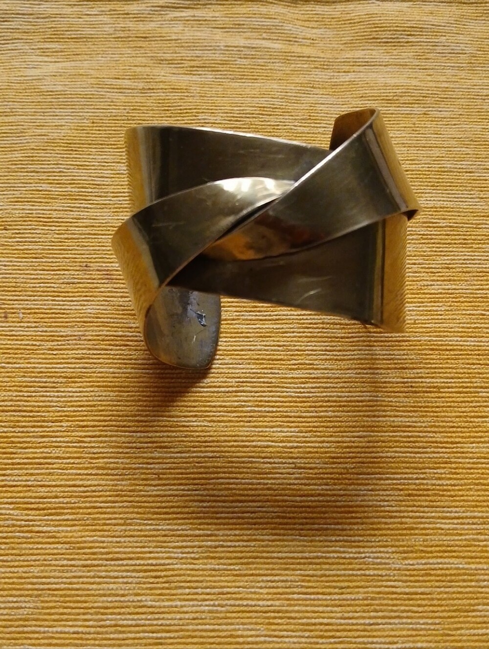 Twisted Cuff Bracelet in  Brass